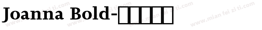 Joanna Bold字体转换